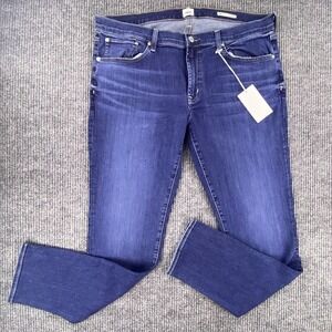 Edwin Men's Lian Skinny Jeans Size 36 Dark Wash Blue Denim‎ Stax EM1000B NWT
